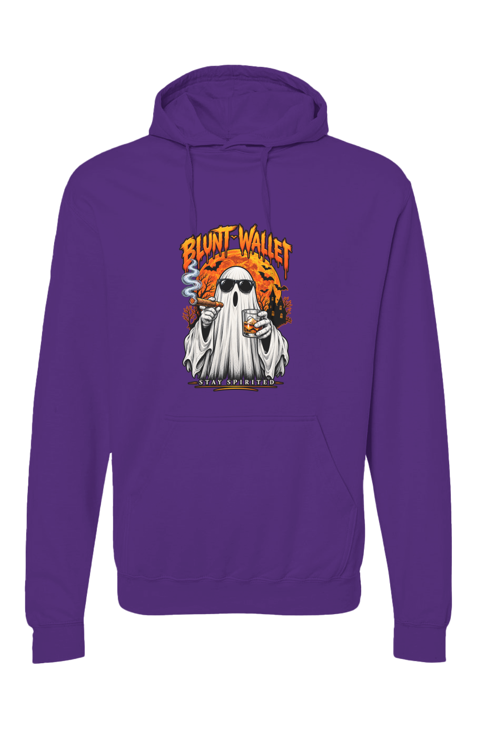 Ghostly Halloween Pullover Hoodie