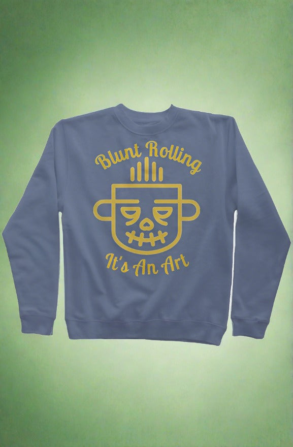 Blue & Gold Vintage Crew Neck Sweatshirt